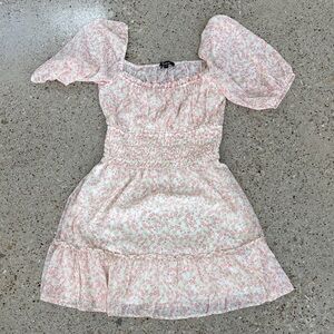 Floral Pink juniors Dress